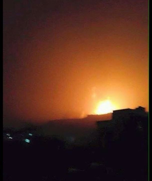 غارات لطيران العدوان على العاصمة صنعاء وانباء عن سقوط ضحايا