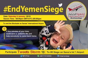 International Tweetstorm This Coming Saturday to End the Saudi Siege on Yemen #EndYemenSiege