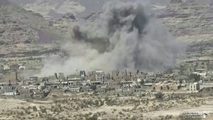 جيش العدو السعودي يواصل قصف منازل وممتلكات المواطنين في صعدة