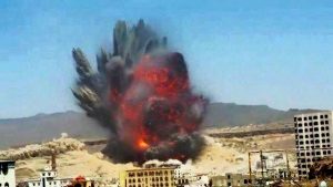 تحقيقات أممية: التحالف السعودي قصف صنعاء بقنابل بريطانية موجة شديدة الانفجار