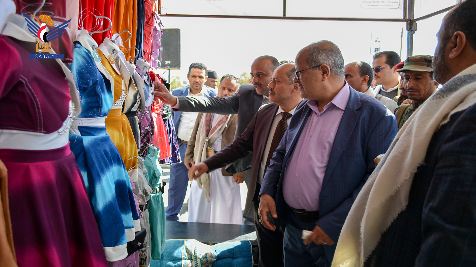 صنعاء افتتاح مهرجان التسوق الأول للملبوسات والمنسوجات والجلديات
