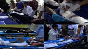 شاهد بالفيديو: إصابة 12 مواطناً بينهم 6 أطفال بانفجار ألغام من مخلفات العدوان بالحديدة