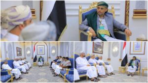 الرئيس المشاط خلال لقائه بالوفد العُماني يحدد شرطين لتجديد الهدنة في اليمن (تفاصيل)