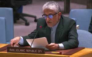 إيرواني: الأحادية الأمريكية ضد إيران تضعف سيادة القانون وتنتهك ميثاق الأمم المتحدة