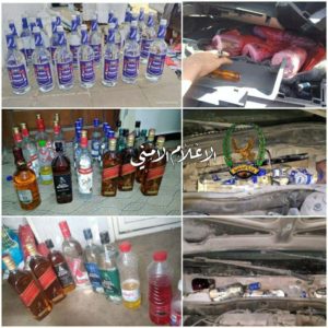 وحدة مكافحة التهريب في محافظة تعز تضبط كمية من الخمور في ثلاث عمليات منفصلة (صور)