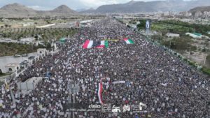 الشعب اليمني يتفرد بإحياء يوم القدس العالمي ويؤكد التمسك بالقضية الفلسطينية